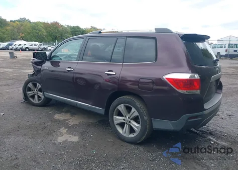 2013 Toyota Highlander Limited V6 z USA, uszkodzony, nr VIN 5TDDK3EH8DS254571